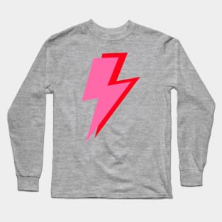 Pink and Red Lightning Long Sleeve T-Shirt